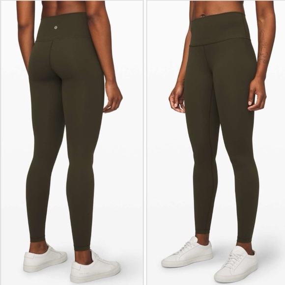 Lululemon Leggings Wunder Under High Rise Tight 28” Green Size 2 Extra Small - Picture 1 of 5